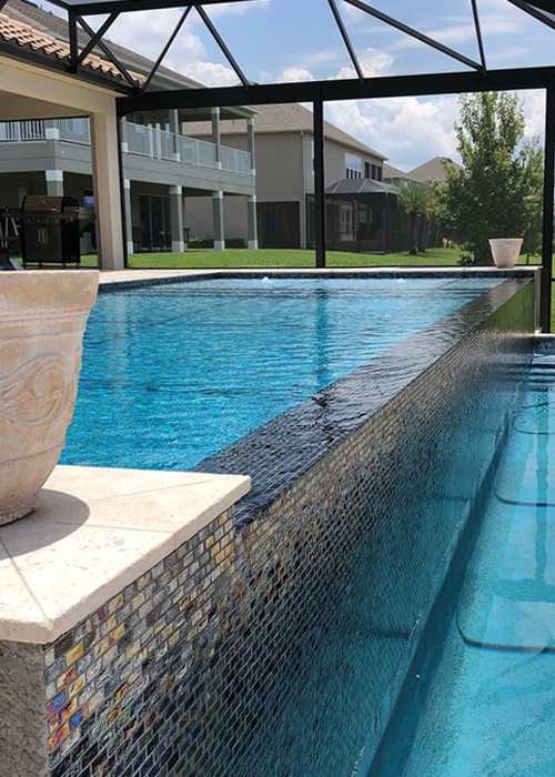 Central Florida Pools completed pool installation