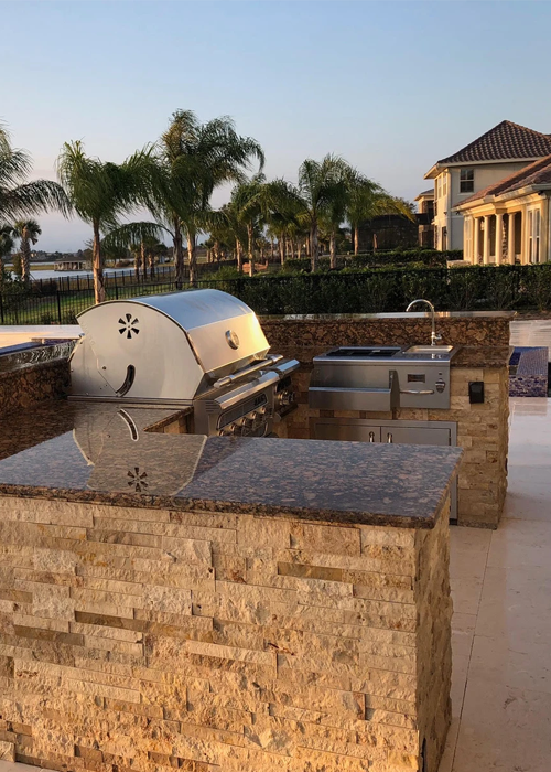 Central Florida Pools backyard pool build